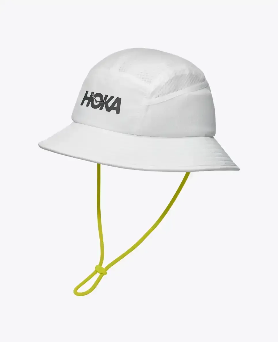 HOKA Adventure Hat 2.0 White - Men's HOKA Exclusives - front view