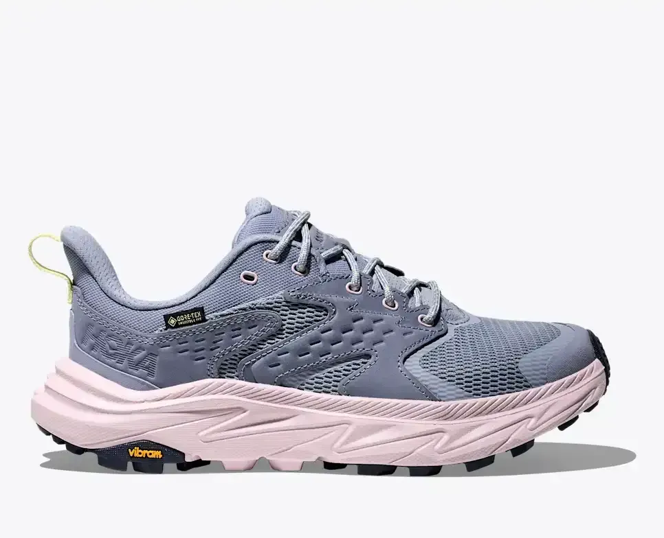 HOKA Anacapa 2 Low GORE-TEX Tranquil Blue Lilac Cream (Women’s) - Hiking Boots & Shoes - front view