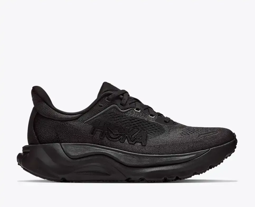 HOKA Arahi 9 Black (Women’s) - Road Running Shoes - front view