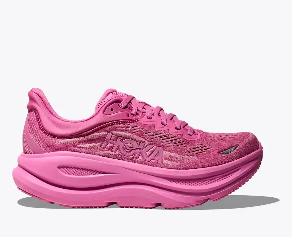 HOKA Bondi 9 Crabapple (Women’s) - Road Running Shoes - front view
