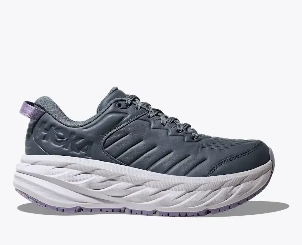 HOKA Bondi SR Faded Navy Berry Patch (Women’s) - Walking Shoes & Boots - front view
