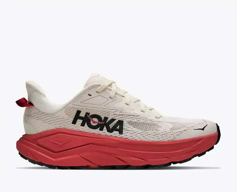 HOKA Challenger 8 Alabaster Burnt Red (Women’s) - Trail Running Shoes - front view