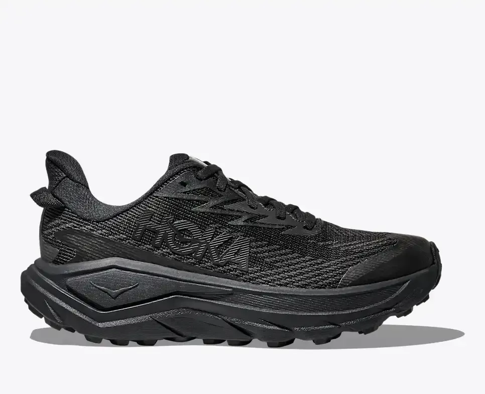 HOKA Challenger 8 GORE-TEX Black Carbon Black (Women’s) - Trail Running Shoes - front view