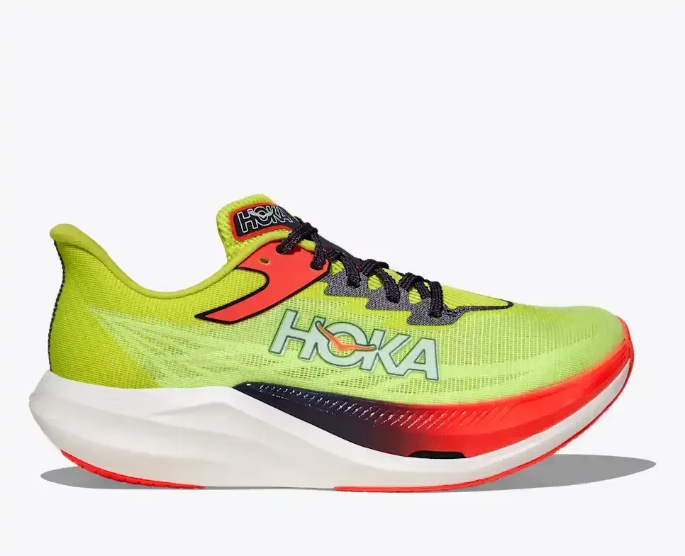 HOKA Cielo Rocket X 3 Neon Yuzu Squid Ink - Men's Road Running Shoes & Trainers - front view