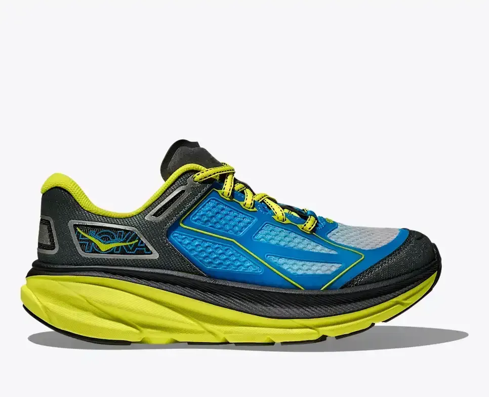 HOKA Clifton One9 Hoka Blue Hoka Citrus - Men's Running Shoes & Trainers - front view