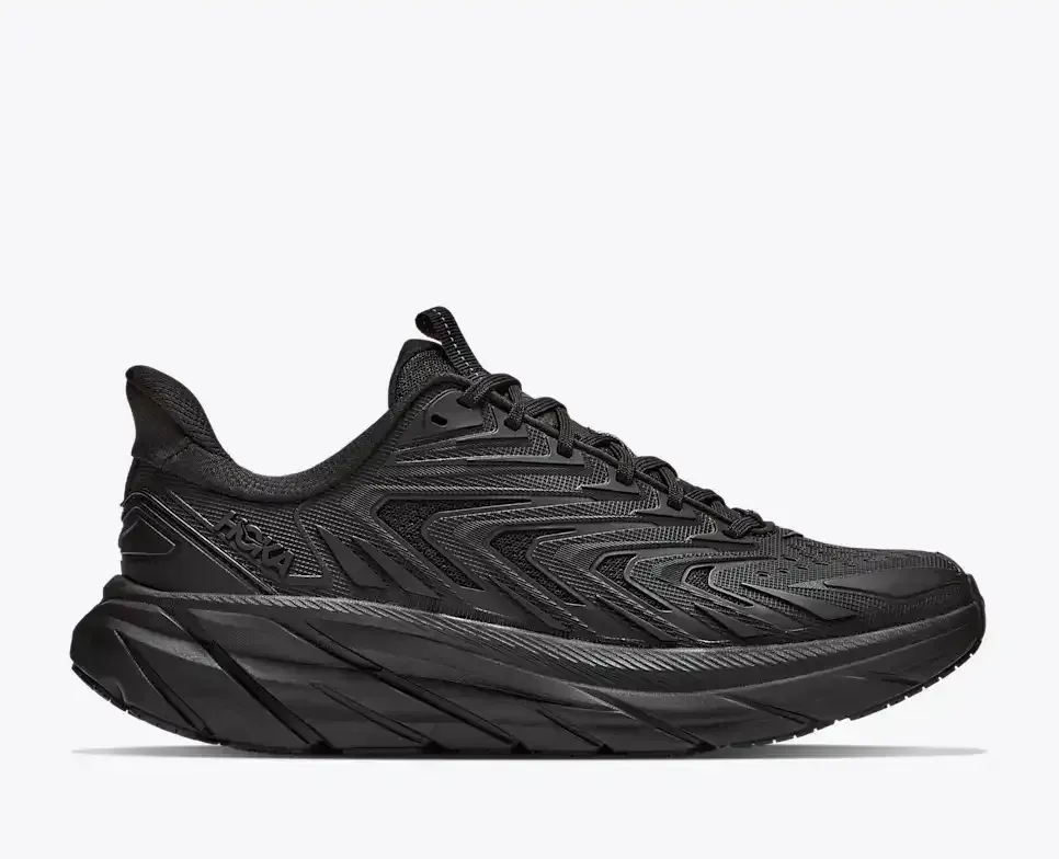 HOKA Clifton UTL Black (Women’s) - Women's Running Shoes - front view