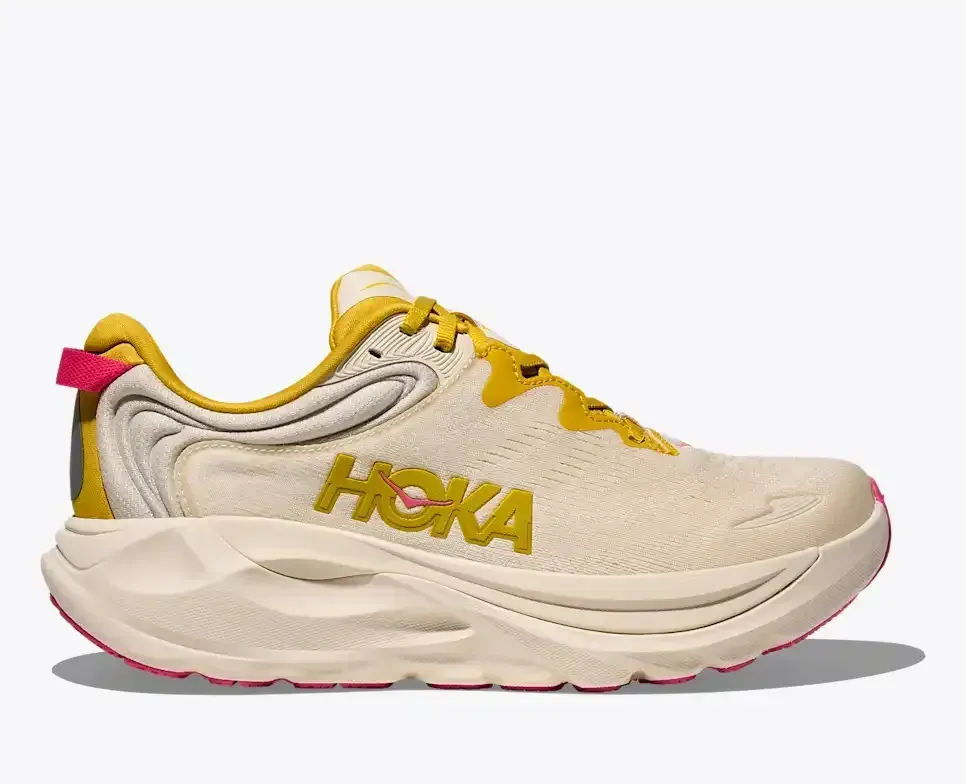HOKA Gaviota 6 Birch Yellow Gold (Women’s) - Road Running Shoes - front view