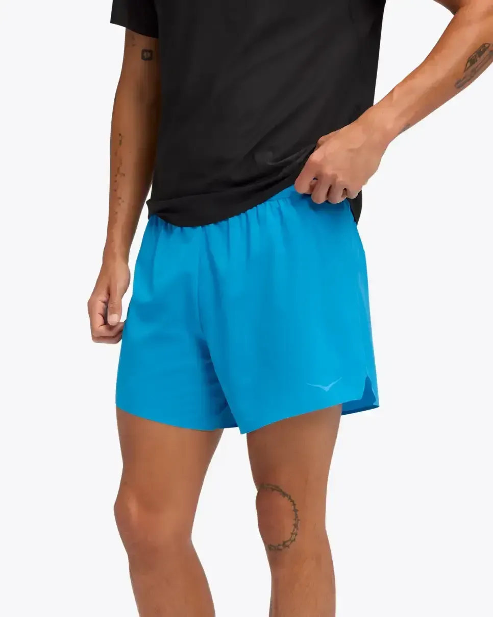 HOKA Glide 5” Short w/ Brief Hoka Blue - Men's Running Clothing & Gear - front view