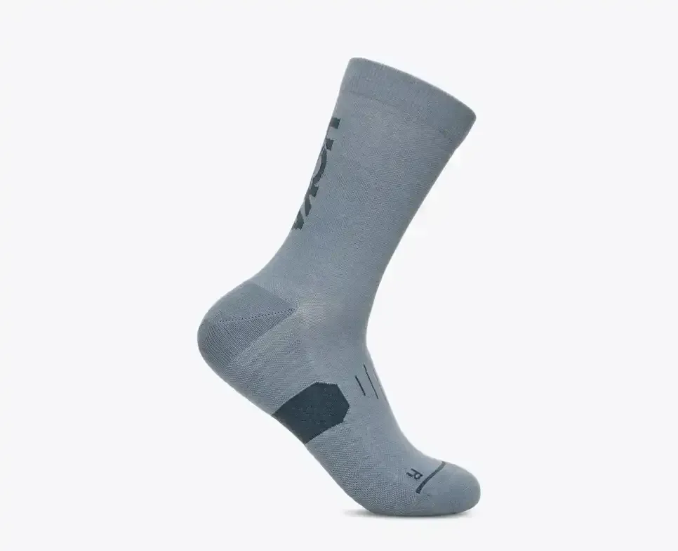 HOKA Graphic Crew Run Sock Washed Blue - Men's HOKA Exclusives - front view