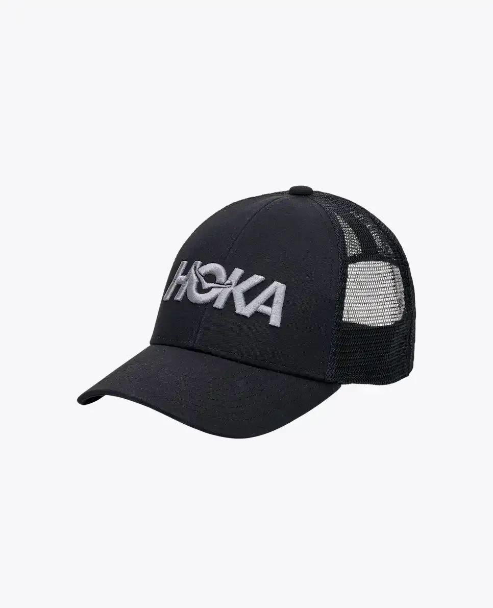 HOKA Hoka Core Logo Trucker Black - Men's HOKA Exclusives - front view