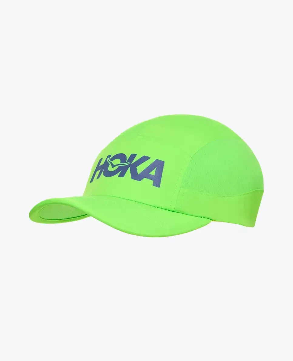 HOKA Hoka Run Hat Neon Green - Men's HOKA Exclusives - front view