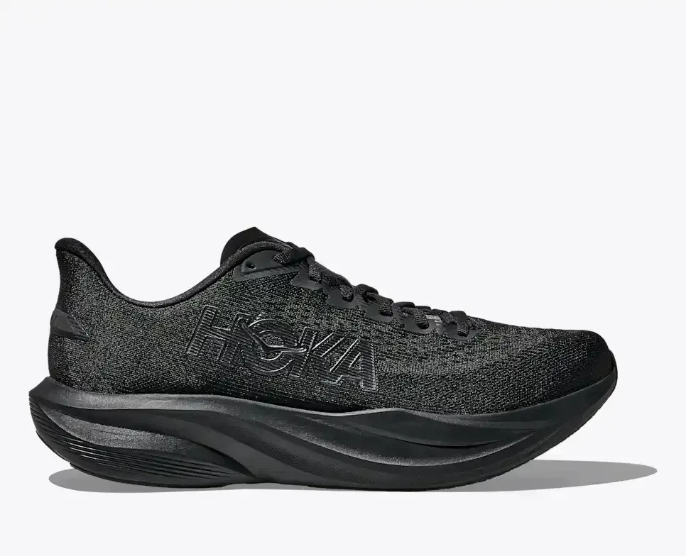 HOKA Mach 7 Black (Women’s) - Road Running Shoes - front view