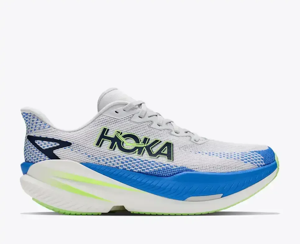 HOKA Mach X 3 Cosmic Grey Virtual Blue - Men's Road Running Shoes & Trainers - front view