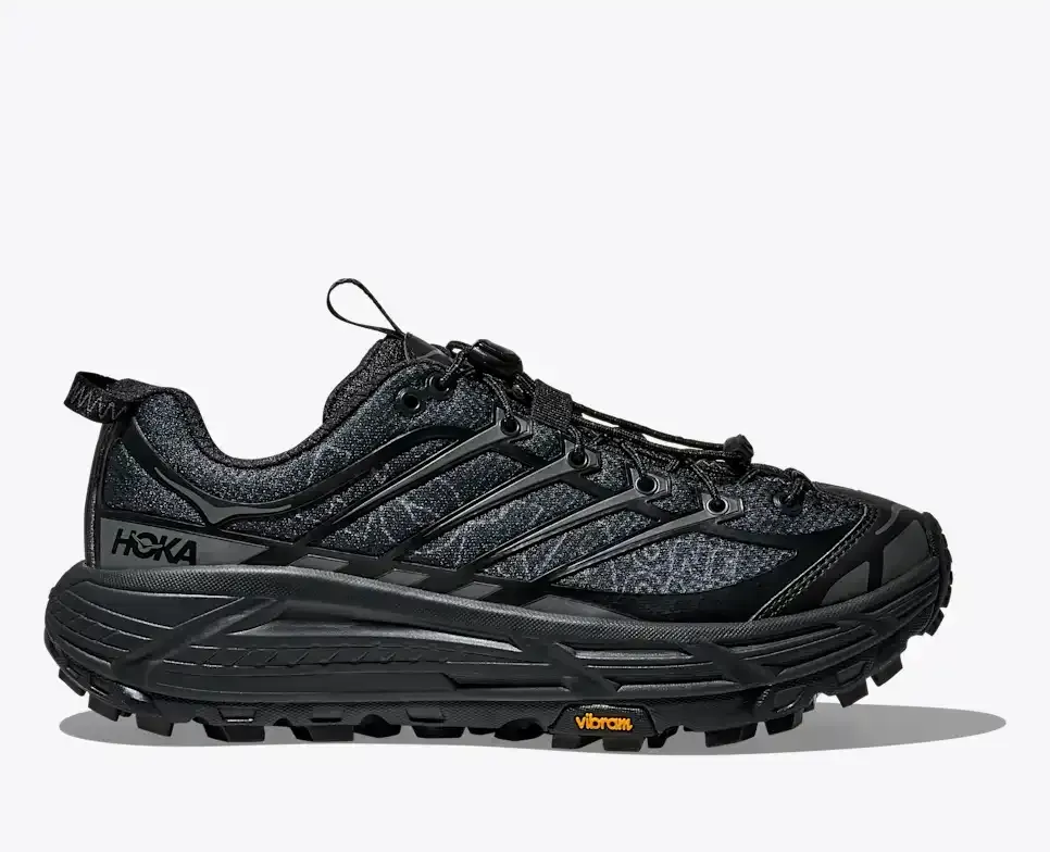 HOKA Mafate Three2 Black Outer Orbit - Men's Running Shoes & Trainers - front view