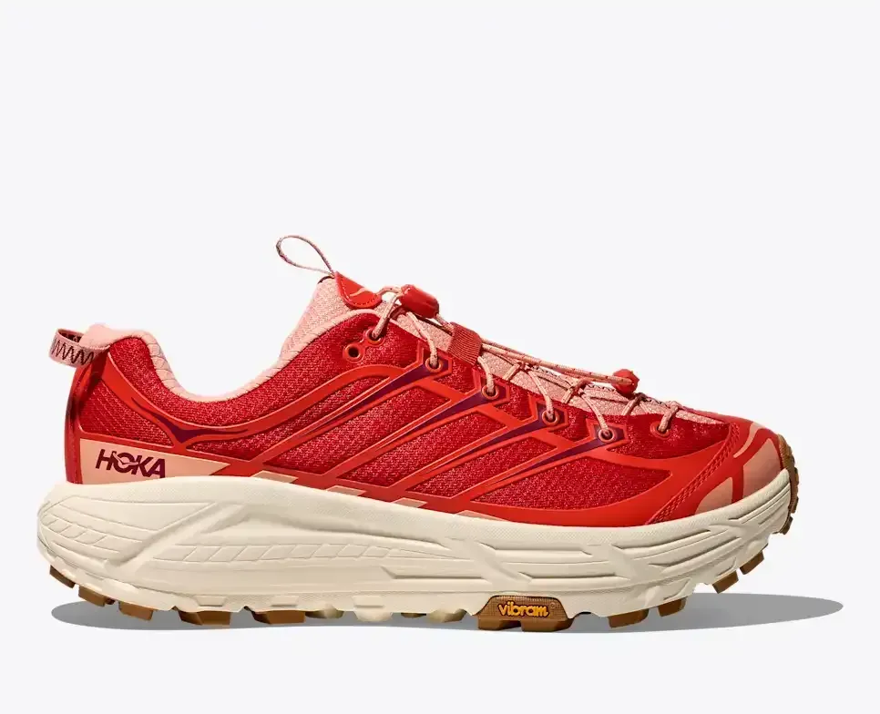 HOKA Mafate Three2 Tomato Vermillion - Men's Running Shoes & Trainers - front view