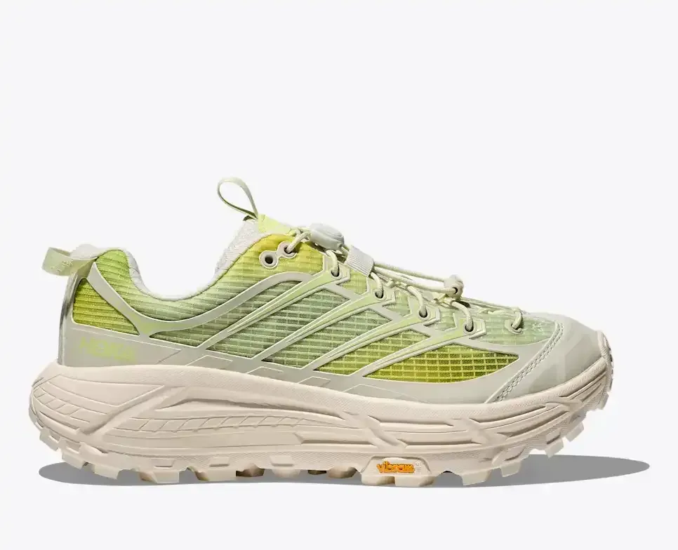 HOKA Mafate Three2 Truffle Salt Sour Lemon - Men's Running Shoes & Trainers - front view
