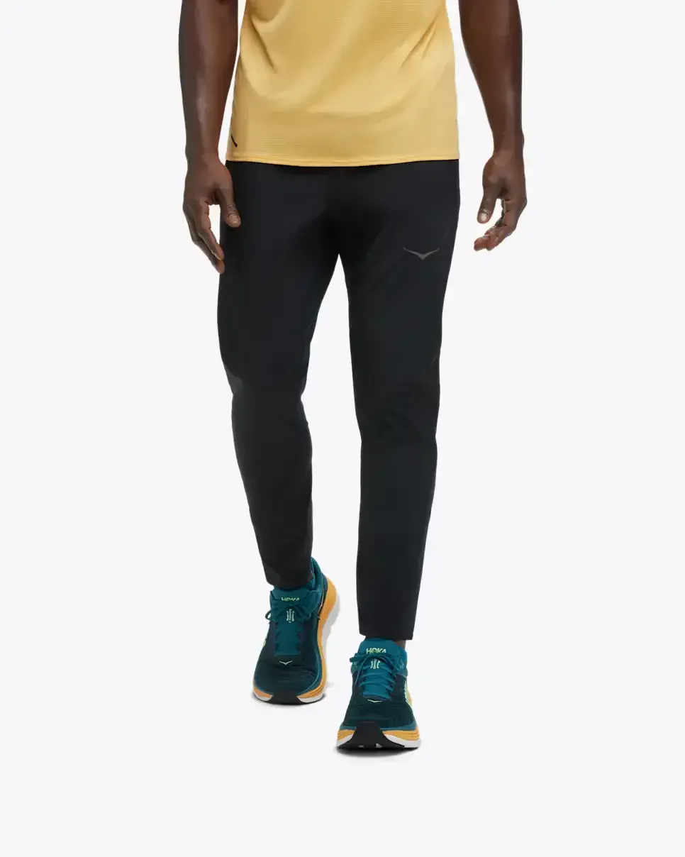 HOKA Novafly Run Pant Black - Men's Running Clothing & Gear - front view