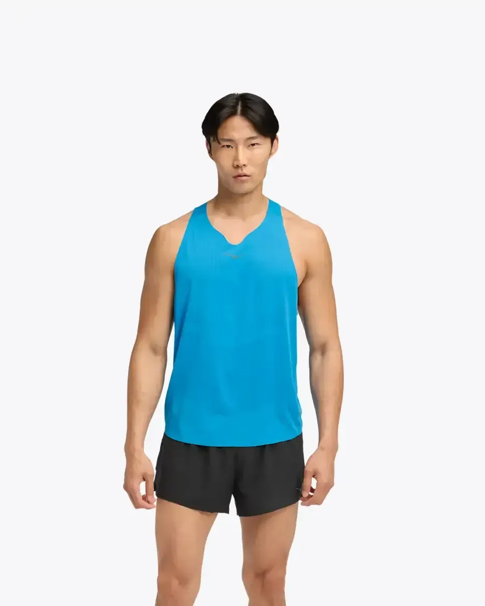 HOKA Race Day Singlet Hoka Blue - Men's Running Clothing & Gear - front view