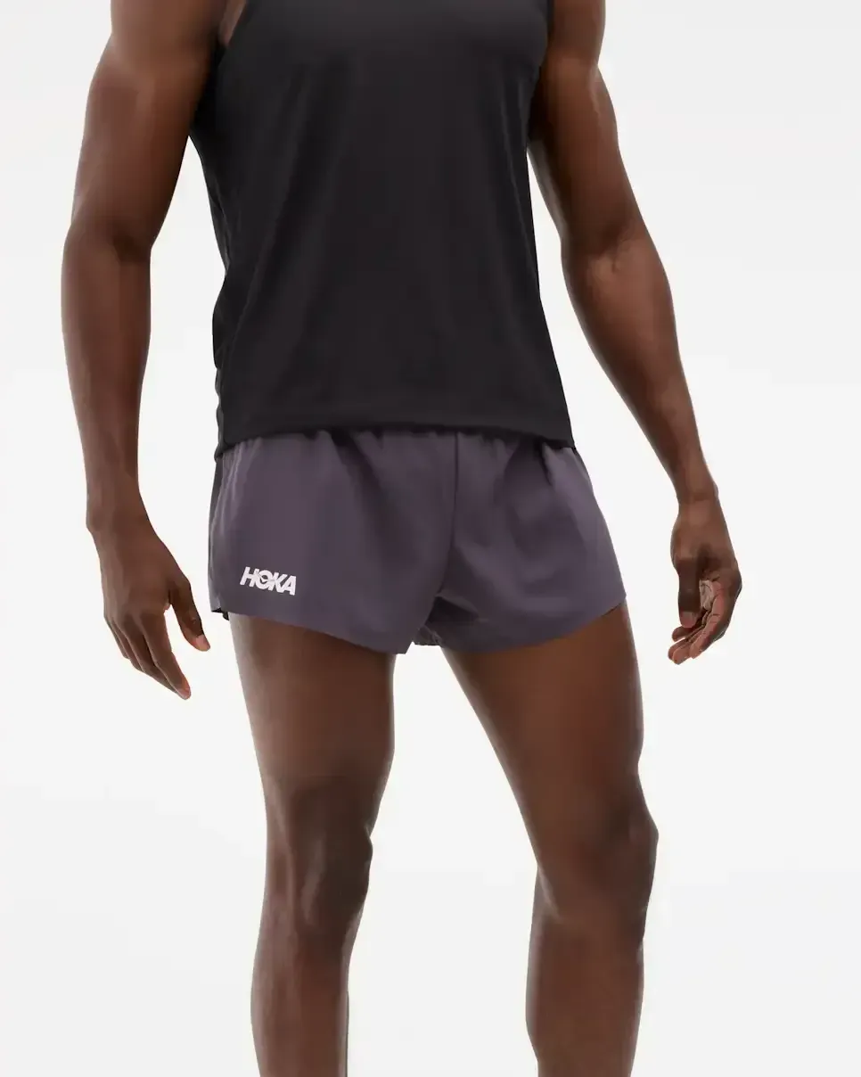 HOKA Race Day Split Short Squid Ink - Men's Athletes Kit - front view