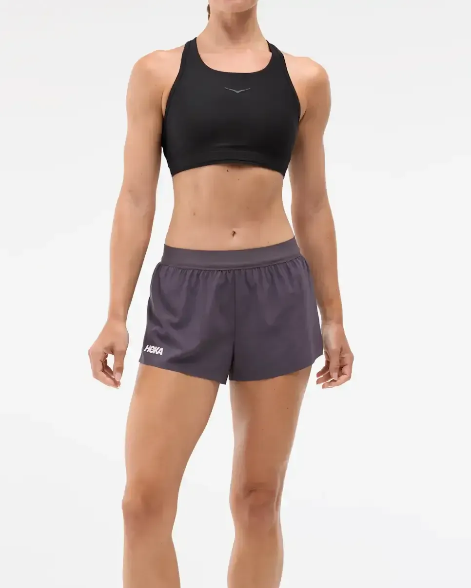 HOKA Race Day Split Short Squid Ink (Women’s) - Ladies Running Shorts, Leggings & Trousers - front view