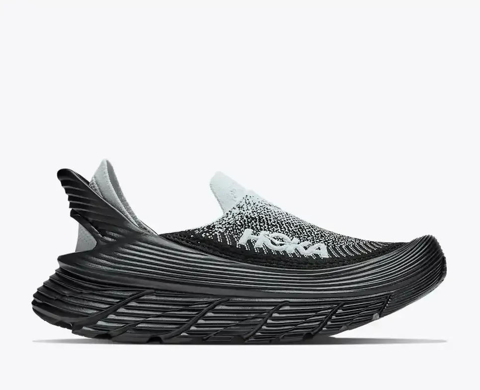 HOKA Restore TC Cosmic Grey Black - Men's Running Shoes & Trainers - front view