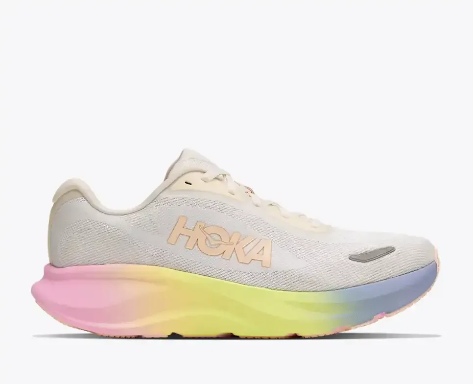 HOKA Rincon 5 Alabaster Tangerine Glow (Women’s) - Road Running Shoes - front view