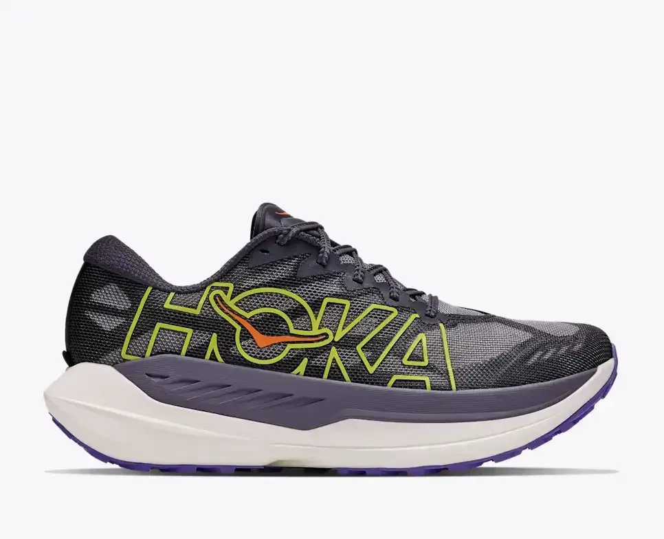 HOKA Rocket X Trail Squid Ink Neon Nebula - Men's Running Shoes & Trainers - front view