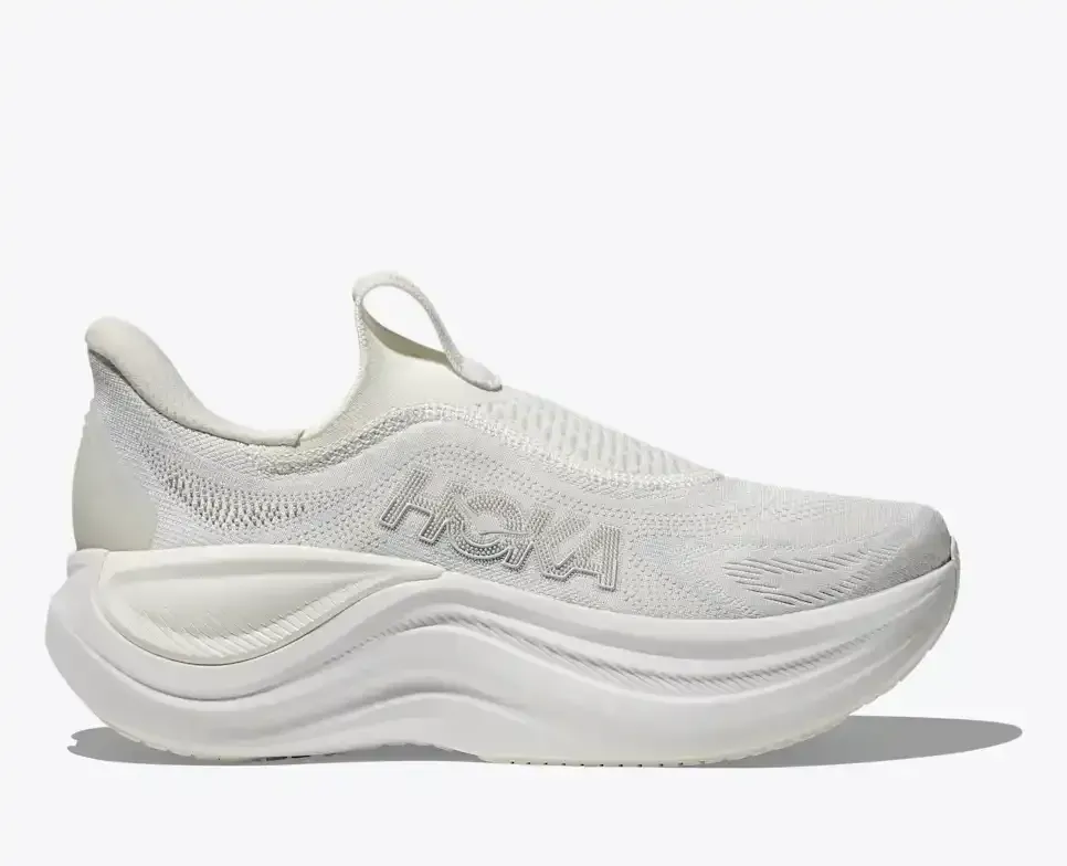 HOKA Skyward Laceless White (Women’s) - Walking Shoes & Boots - front view