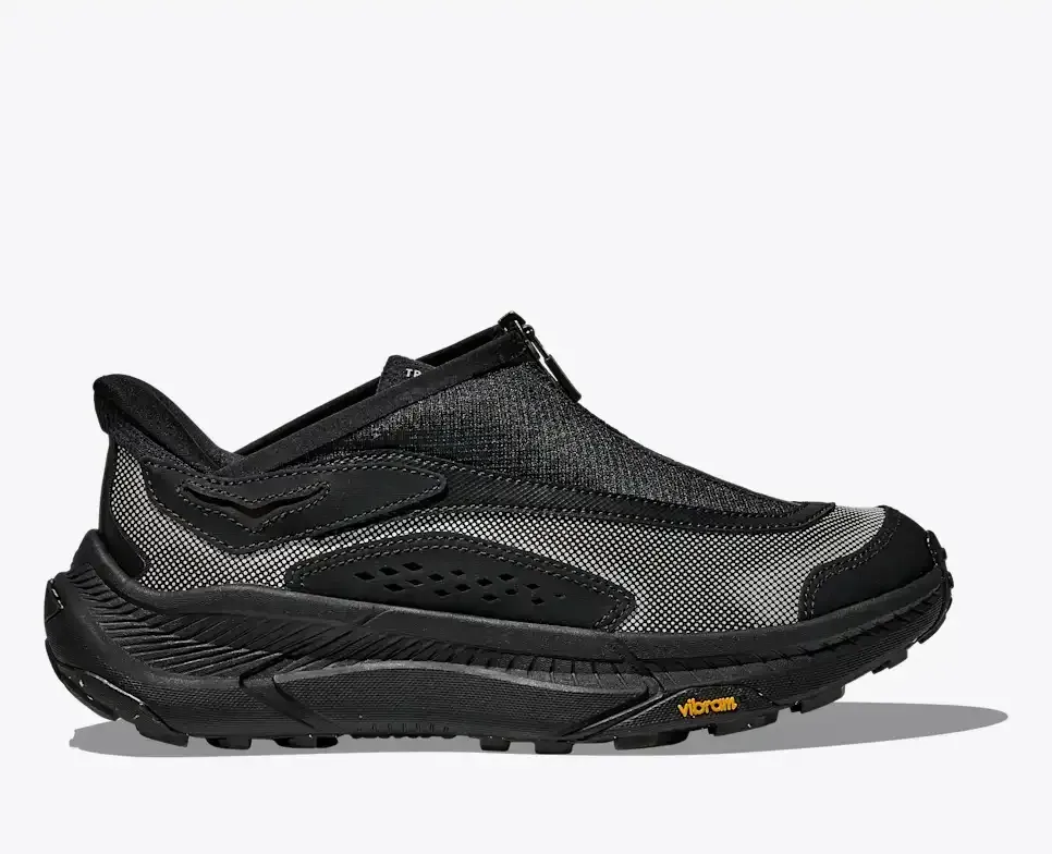 HOKA Stealth/Tech Project Transport Black White - Men's Running Shoes & Trainers - front view