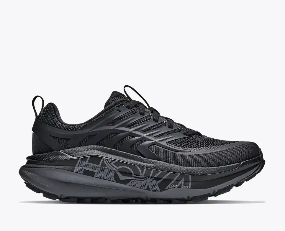 HOKA Stinson 8 Black Outer Orbit (Women’s) - Trail Running Shoes - front view