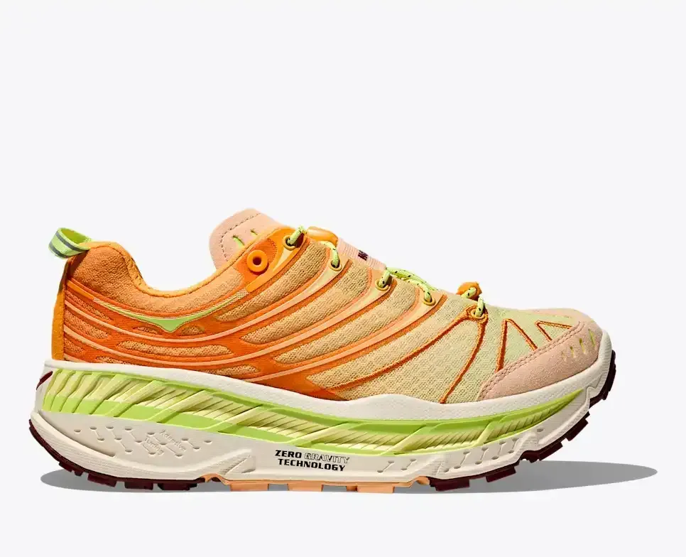 HOKA Stinson EVO OG Solar Flare Cantaloupe - Men's Running Shoes & Trainers - front view