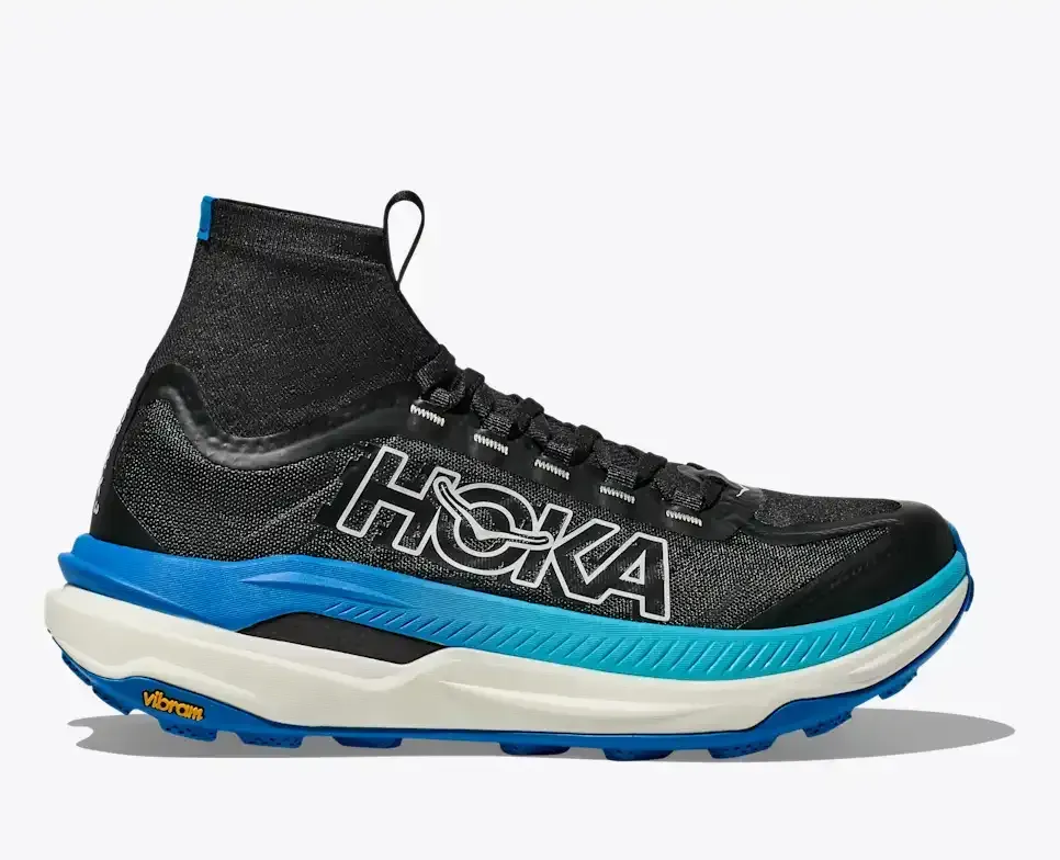HOKA Tecton X 3 Black Hoka Blue - Men's Running Shoes & Trainers - front view