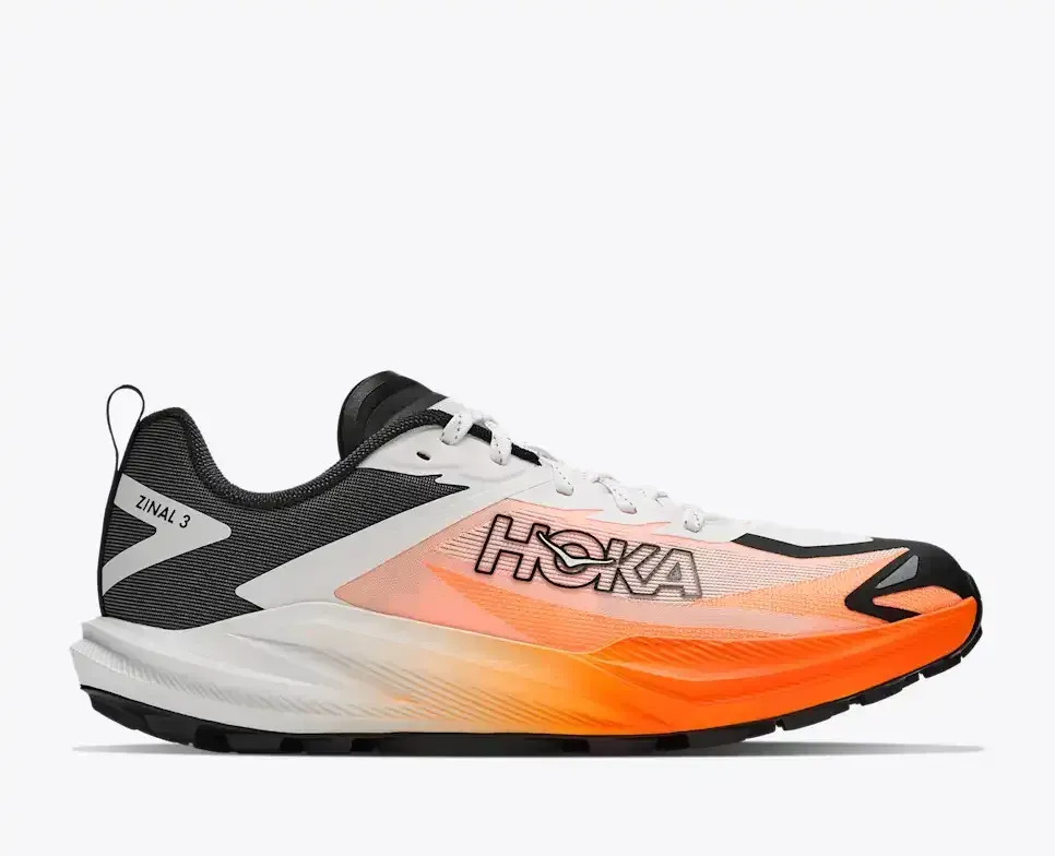 HOKA Zinal 3 Frost Neon Tangerine - Men's Running Shoes & Trainers - front view